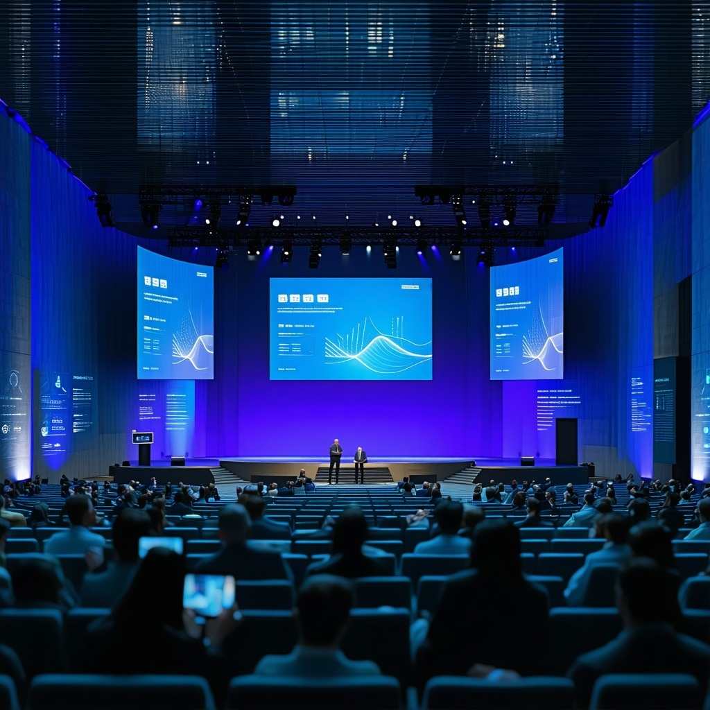 Image representing a conference online