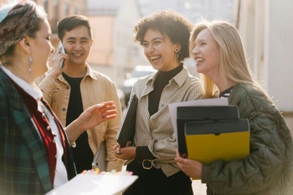 Group of colleagues smiling