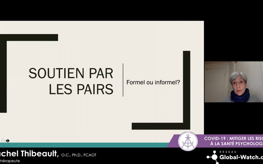 Peer support: formal or informal? (Video in French)